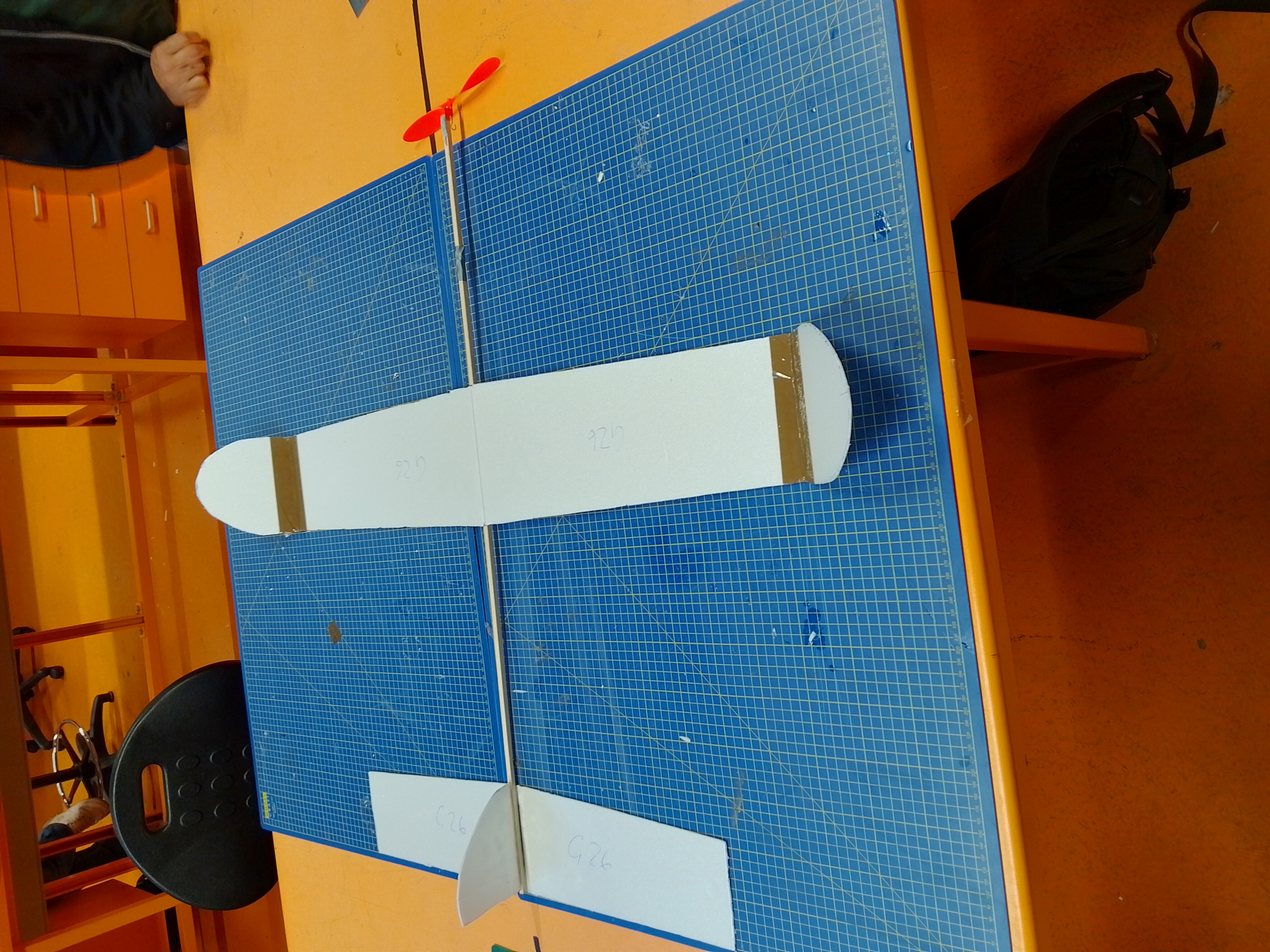 Assembled wing, tail, and fin components